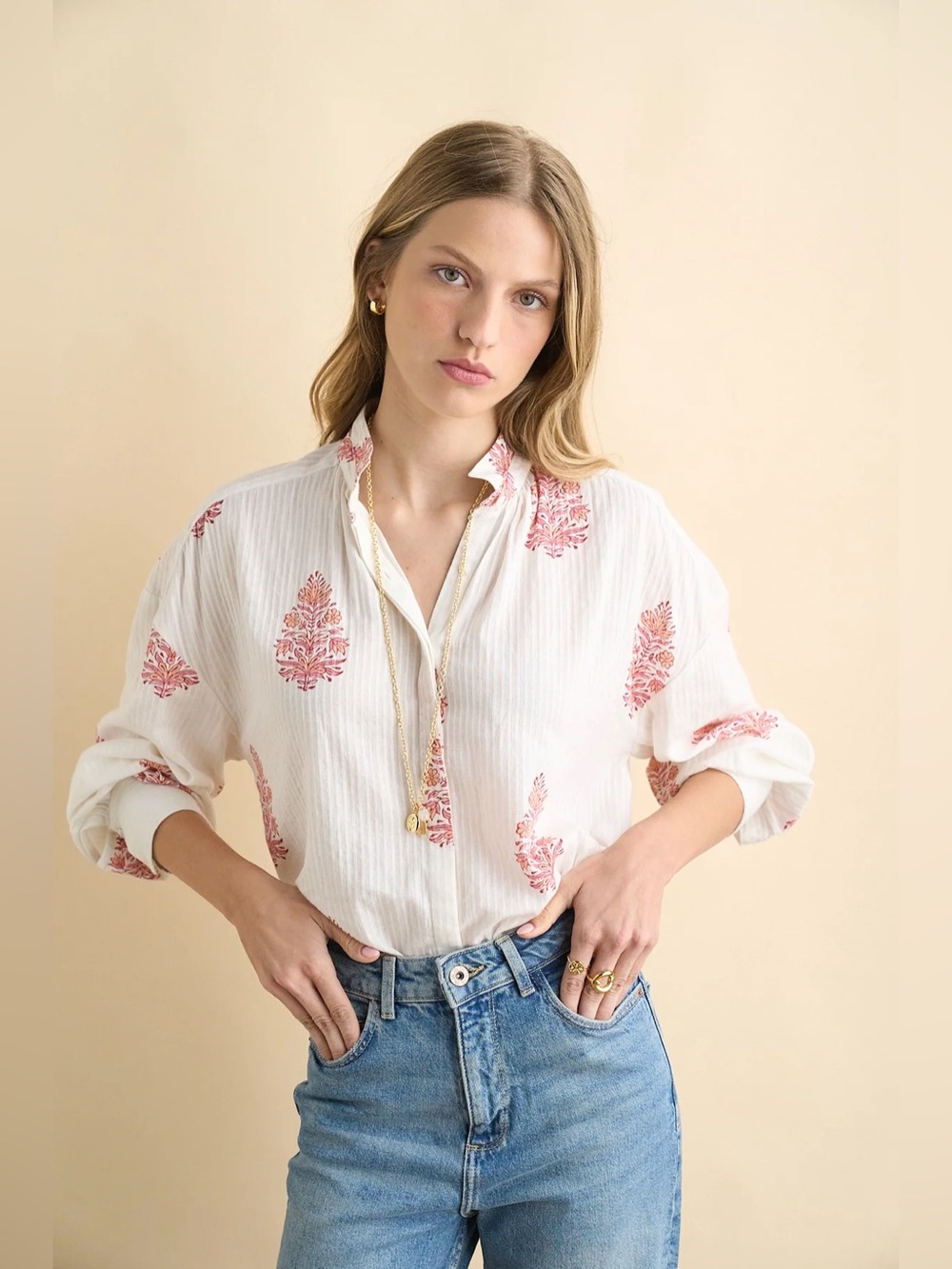 Sonmer Alexa Blouse Off White - Picture 2 of 4